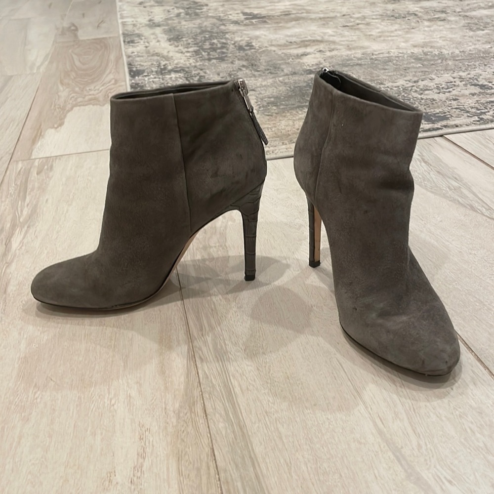 Gray Suede Boots